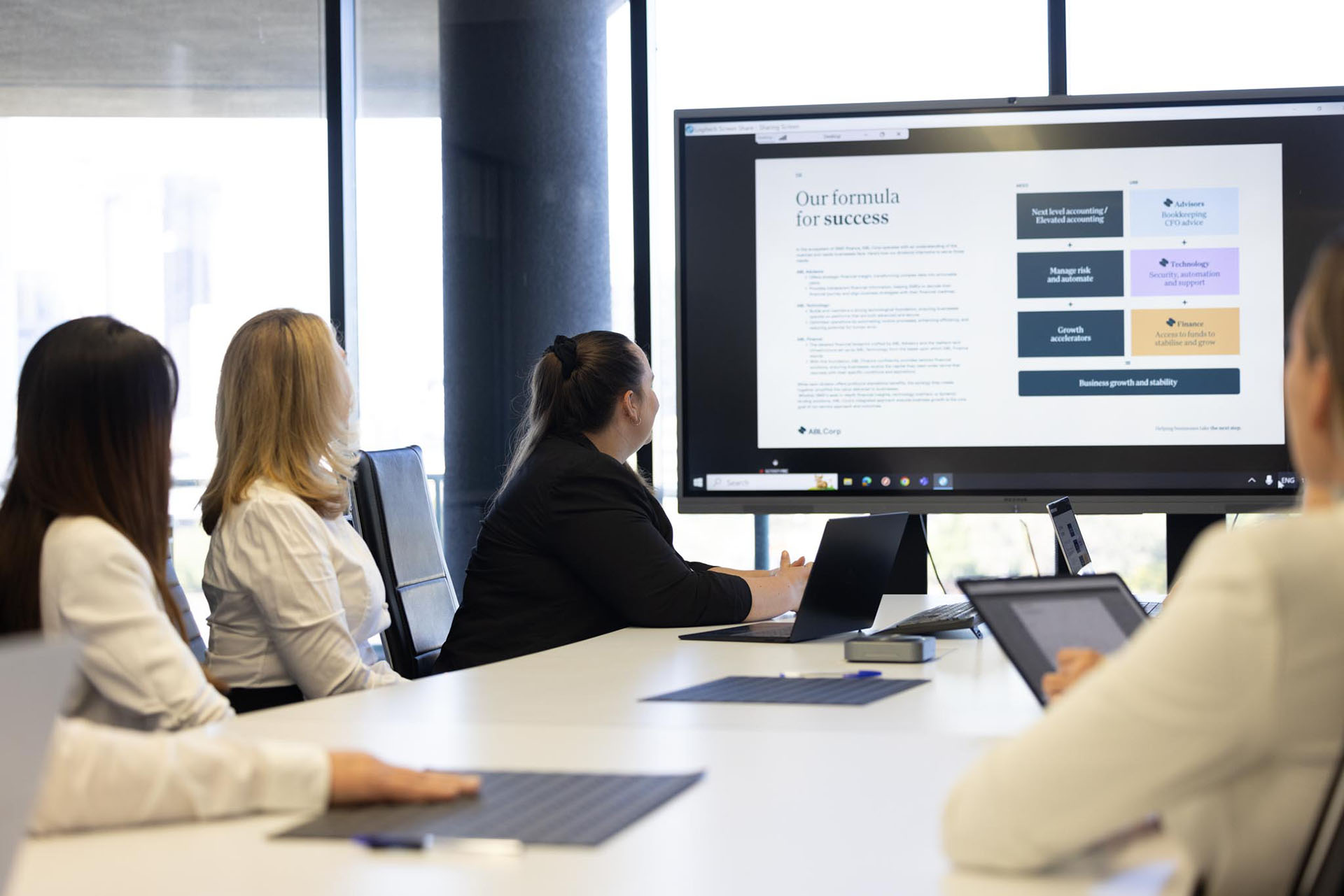 IMG_4640 Office team meeting and presentation